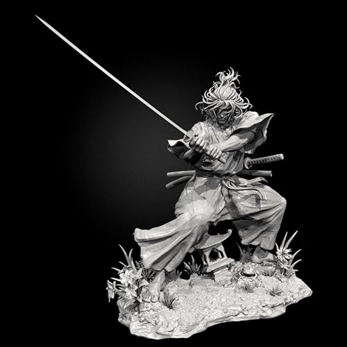1/24 Ancient Japanese Samurai Resin Soldier Model Kit, unbemalte und unmontierte Figur in Resin Modellbausatz //f5w4Q1 von Generic