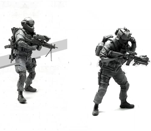 1/35 Resin Miniaturmodellbausatz Amerikanische Kommandosoldaten Resinmodellbausatz (2 Personen) unmontierte und unbemalte Resinteile (yyj9A-10). von Generic