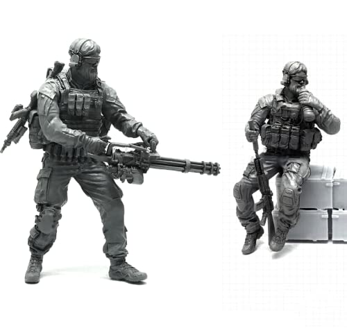 1/35 Resin Miniaturmodellbausatz Amerikanische Kommandosoldaten Resinmodellbausatz (2 Personen) unmontierte und unbemalte Resinteile (yyj9A-12). von Generic