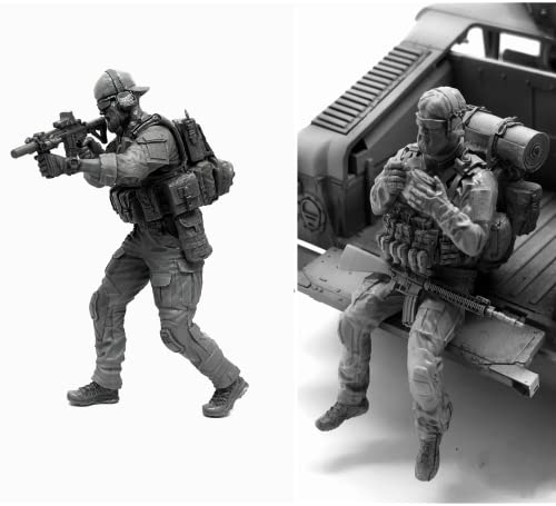 1/35 Resin Miniaturmodellbausatz Amerikanische Kommandosoldaten Resinmodellbausatz (2 Personen) unmontierte und unbemalte Resinteile (yyj9A-13). von Generic
