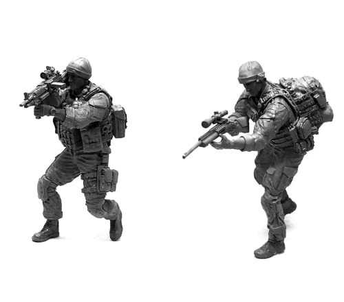 1/35 Resin Miniaturmodellbausatz Amerikanische Kommandosoldaten Resinmodellbausatz (2 Personen) unmontierte und unbemalte Resinteile (yyj9A-15). von Generic