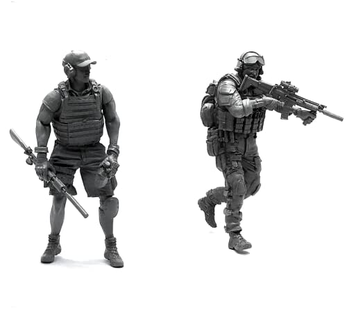 1/35 Resin Miniaturmodellbausatz Amerikanische Kommandosoldaten Resinmodellbausatz (2 Personen) unmontierte und unbemalte Resinteile (yyj9A-2). von Generic