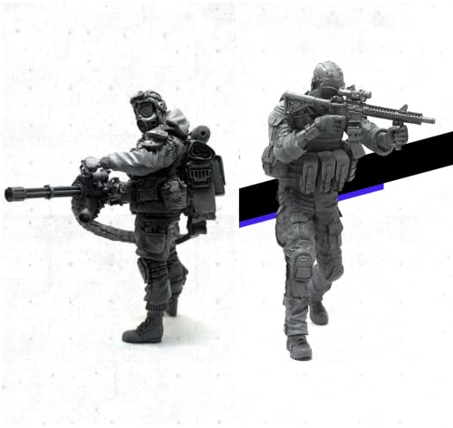 1/35 Resin Miniaturmodellbausatz Amerikanische Kommandosoldaten Resinmodellbausatz (2 Personen) unmontierte und unbemalte Resinteile (yyj9A-20). von Generic