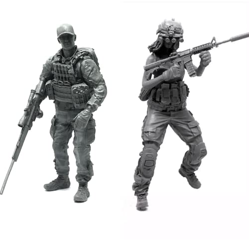 1/35 Resin Miniaturmodellbausatz Amerikanische Kommandosoldaten Resinmodellbausatz (2 Personen) unmontierte und unbemalte Resinteile (yyj9A-22). von Generic
