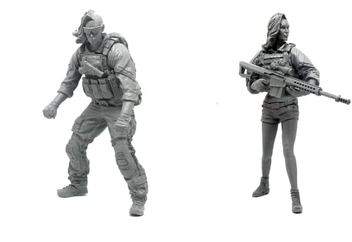 1/35 Resin Miniaturmodellbausatz Amerikanische Kommandosoldaten Resinmodellbausatz (2 Personen) unmontierte und unbemalte Resinteile (yyj9A-24). von Generic