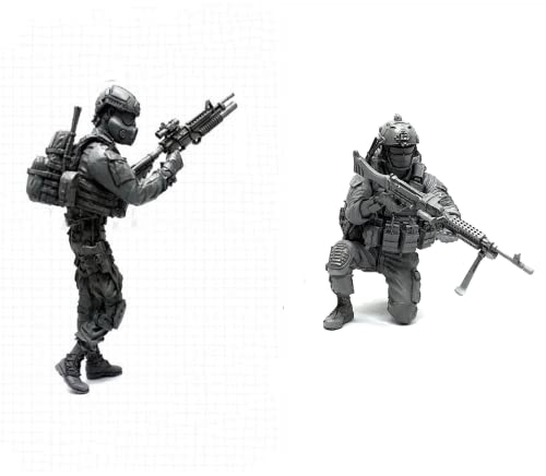 1/35 Resin Miniaturmodellbausatz Amerikanische Kommandosoldaten Resinmodellbausatz (2 Personen) unmontierte und unbemalte Resinteile (yyj9A-25). von Generic