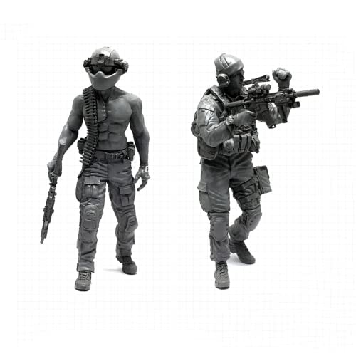 1/35 Resin Miniaturmodellbausatz Amerikanische Kommandosoldaten Resinmodellbausatz (2 Personen) unmontierte und unbemalte Resinteile (yyj9A-28). von Generic