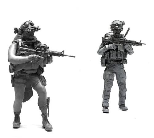 1/35 Resin Miniaturmodellbausatz Amerikanische Kommandosoldaten Resinmodellbausatz (2 Personen) unmontierte und unbemalte Resinteile (yyj9A-3). von Generic