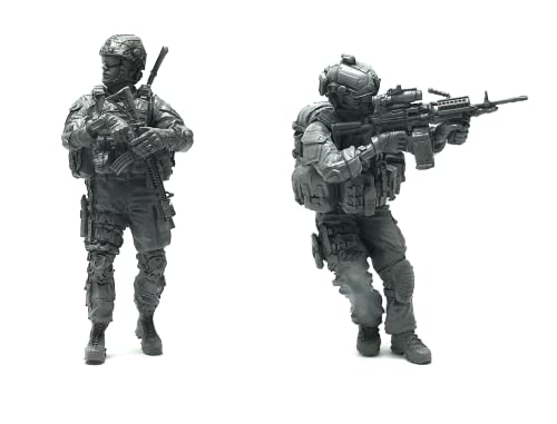 1/35 Resin Miniaturmodellbausatz Amerikanische Kommandosoldaten Resinmodellbausatz (2 Personen) unmontierte und unbemalte Resinteile (yyj9A-30). von Generic