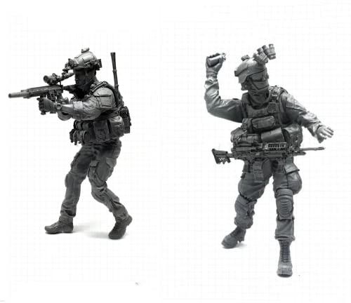 1/35 Resin Miniaturmodellbausatz Amerikanische Kommandosoldaten Resinmodellbausatz (2 Personen) unmontierte und unbemalte Resinteile (yyj9A-33). von Generic