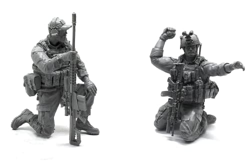 1/35 Resin Miniaturmodellbausatz Amerikanische Kommandosoldaten Resinmodellbausatz (2 Personen) unmontierte und unbemalte Resinteile (yyj9A-34). von Generic
