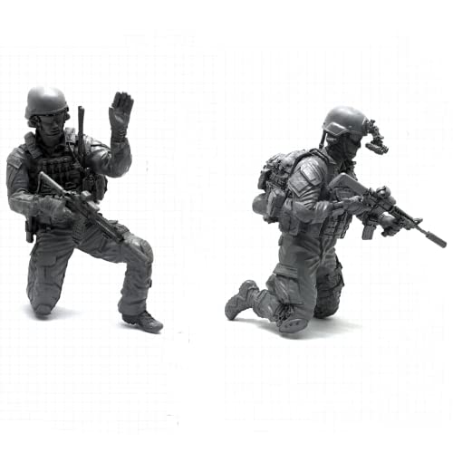 1/35 Resin Miniaturmodellbausatz Amerikanische Kommandosoldaten Resinmodellbausatz (2 Personen) unmontierte und unbemalte Resinteile (yyj9A-35). von Generic