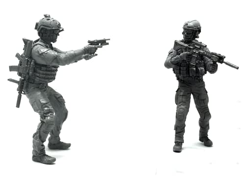 1/35 Resin Miniaturmodellbausatz Amerikanische Kommandosoldaten Resinmodellbausatz (2 Personen) unmontierte und unbemalte Resinteile (yyj9A-38). von Generic
