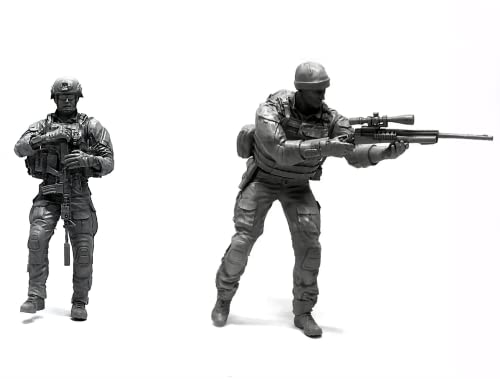1/35 Resin Miniaturmodellbausatz Amerikanische Kommandosoldaten Resinmodellbausatz (2 Personen) unmontierte und unbemalte Resinteile (yyj9A-4). von Generic