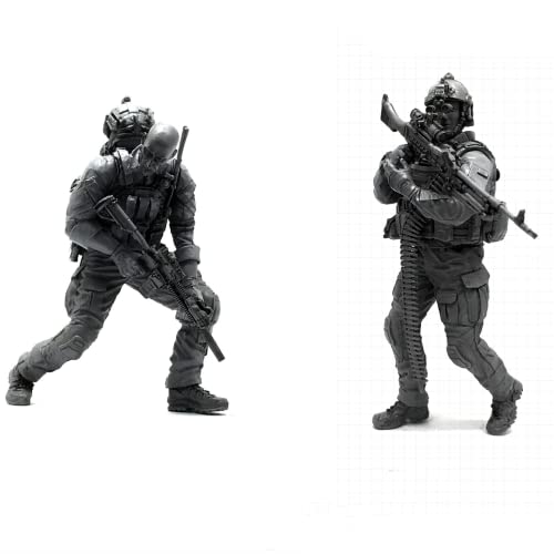 1/35 Resin Miniaturmodellbausatz Amerikanische Kommandosoldaten Resinmodellbausatz (2 Personen) unmontierte und unbemalte Resinteile (yyj9A-42). von Generic