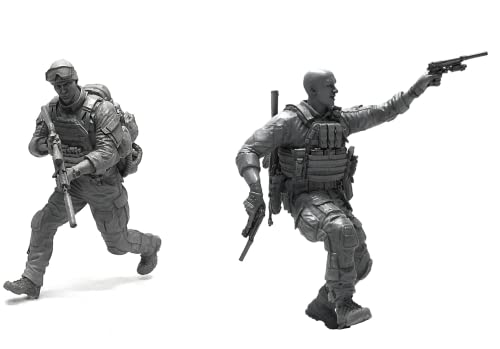 1/35 Resin Miniaturmodellbausatz Amerikanische Kommandosoldaten Resinmodellbausatz (2 Personen) unmontierte und unbemalte Resinteile (yyj9A-45). von Generic