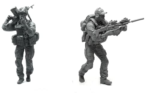 1/35 Resin Miniaturmodellbausatz Amerikanische Kommandosoldaten Resinmodellbausatz (2 Personen) unmontierte und unbemalte Resinteile (yyj9A-46). von Generic
