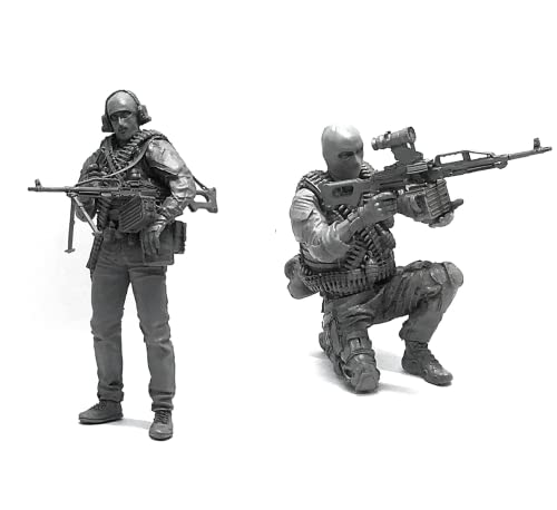 1/35 Resin Miniaturmodellbausatz Amerikanische Kommandosoldaten Resinmodellbausatz (2 Personen) unmontierte und unbemalte Resinteile (yyj9A-47). von Generic