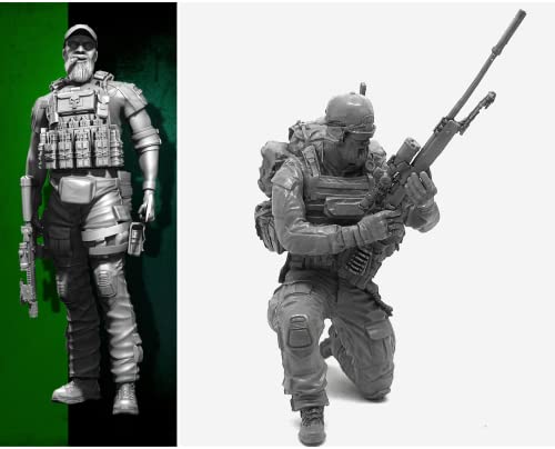 1/35 Resin Miniaturmodellbausatz Amerikanische Kommandosoldaten Resinmodellbausatz (2 Personen) unmontierte und unbemalte Resinteile (yyj9A-49). von Generic