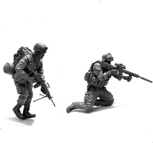 1/35 Resin Miniaturmodellbausatz Amerikanische Kommandosoldaten Resinmodellbausatz (2 Personen) unmontierte und unbemalte Resinteile (yyj9A-5). von Generic