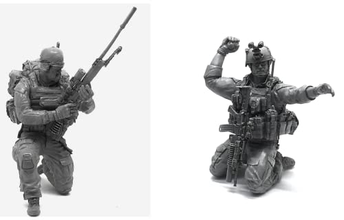 1/35 Resin Miniaturmodellbausatz Amerikanische Kommandosoldaten Resinmodellbausatz (2 Personen) unmontierte und unbemalte Resinteile (yyj9A-50). von Generic