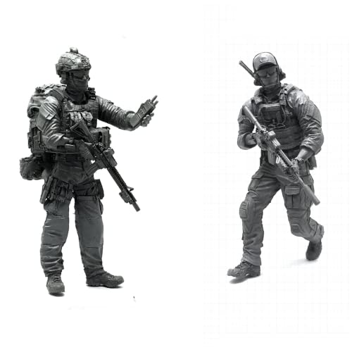 1/35 Resin Miniaturmodellbausatz Amerikanische Kommandosoldaten Resinmodellbausatz (2 Personen) unmontierte und unbemalte Resinteile (yyj9A-52). von Generic