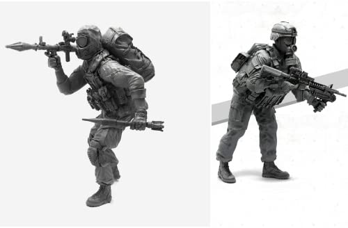 1/35 Resin Miniaturmodellbausatz Amerikanische Kommandosoldaten Resinmodellbausatz (2 Personen) unmontierte und unbemalte Resinteile (yyj9A-54). von Generic
