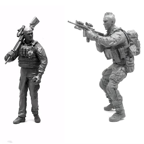 1/35 Resin Miniaturmodellbausatz Amerikanische Kommandosoldaten Resinmodellbausatz (2 Personen) unmontierte und unbemalte Resinteile (yyj9A-7). von Generic