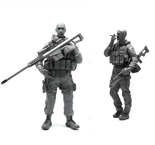 1/35 Resin Miniaturmodellbausatz Amerikanische Kommandosoldaten Resinmodellbausatz (2 Personen) unmontierte und unbemalte Resinteile (yyj9A-8). von Generic