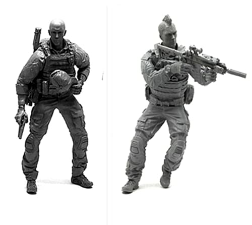 1/35 Resin Miniaturmodellbausatz Amerikanische Kommandosoldaten Resinmodellbausatz (2 Personen) unmontierte und unbemalte Resinteile (yyj9A-9). von Generic