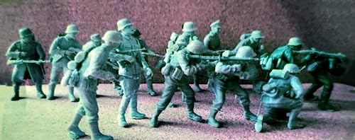 1/35 Resin Miniaturmodellbausatz WWII Deutscher Soldat Resinmodellbausatz (15 Personen) unmontierte und unbemalte Resinteile (Gx5E-7) von Generic