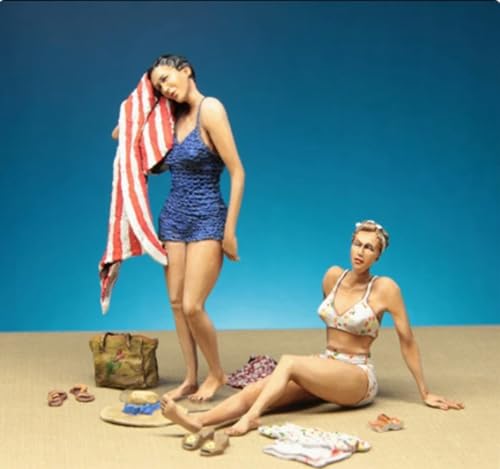 1/35 Sci-Fi Agent Female Resin Soldier Kit Unbemaltes und unmontiertes Resinmodell (2 Figuren) // g8X3z1 von Generic