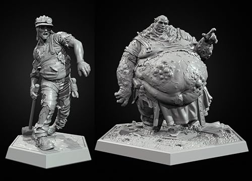 1/35 Sci-Fi Zombie Soldier Resin Soldier Model Kit Unbemalt und unmontiert Figur Resin Model Kit (2 Figuren) //i9w7Q10 von Generic