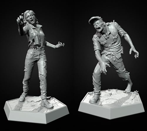 1/35 Sci-Fi Zombie Soldier Resin Soldier Model Kit Unbemalt und unmontiert Figur Resin Model Kit (2 Figuren) //i9w7Q15 von Generic