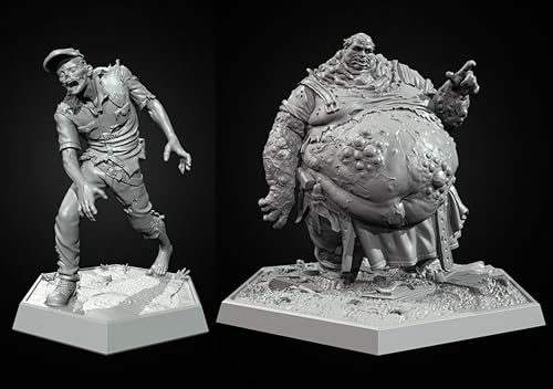 1/35 Sci-Fi Zombie Soldier Resin Soldier Model Kit Unbemalt und unmontiert Figur Resin Model Kit (2 Figuren) //i9w7Q16 von Generic