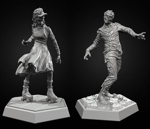 1/35 Sci-Fi Zombie Soldier Resin Soldier Model Kit Unbemalt und unmontiert Figur Resin Model Kit (2 Figuren) //i9w7Q3 von Generic
