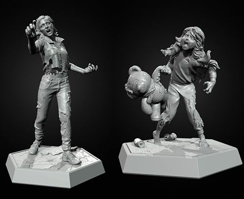 1/35 Sci-Fi Zombie Soldier Resin Soldier Model Kit Unbemalt und unmontiert Figur Resin Model Kit (2 Figuren) //i9w7Q7 von Generic