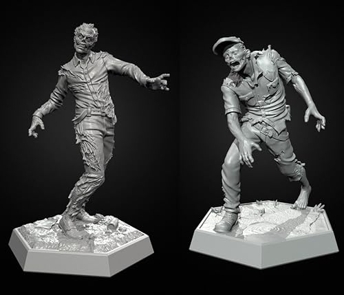 1/35 Sci-Fi Zombie Soldier Resin Soldier Model Kit Unbemaltes und unmontiertes Resinmodell (2 Figuren) // g9X7z10 von Generic