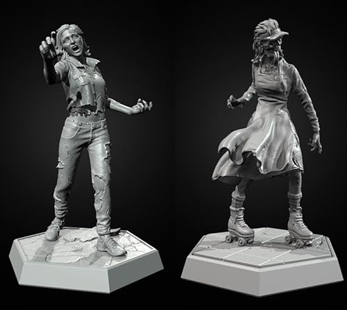 1/35 Sci-Fi Zombie Soldier Resin Soldier Model Kit Unbemaltes und unmontiertes Resinmodell (2 Figuren) // g9X7z7 von Generic