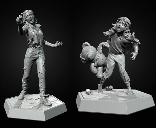 1/35 Sci-Fi Zombie Soldier Resin Soldier Model Kit Unbemaltes und unmontiertes Resinmodell (2 Figuren) // g9X7z8 von Generic