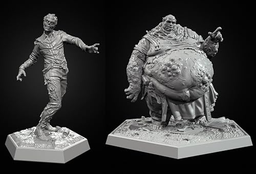 1/35 Sci-Fi Zombie Soldier Resin Soldier Model Kit Unbemaltes und unmontiertes Resinmodell (2 Figuren) // g9X7z9 von Generic