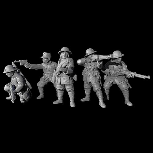 1/35 WWII Chinese Soldier Resin Soldier KitUnbemalte und unmontierte Figur Resin Modell-Bausatz //i8w7Q2 von Generic