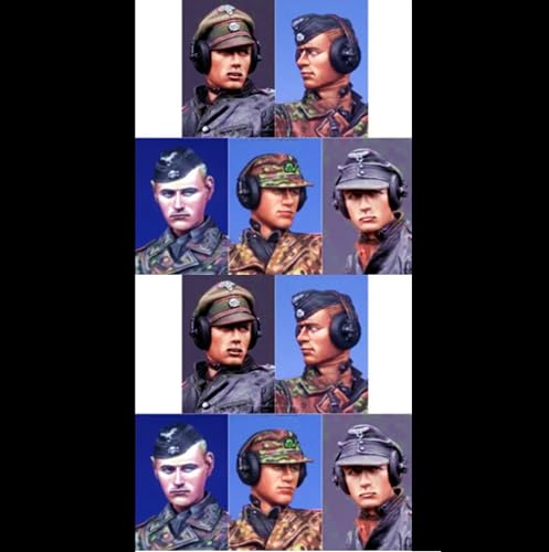 1/35 WWII Soldier Resin Head Replacement Kit Unbemaltes und unmontiertes Resinmodell // g9X5z2 von Generic