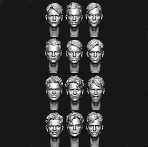 1/35 WWII Soldier Resin Head Replacement Kit Unbemaltes und unmontiertes Resinmodell // g9X5z4 von Generic