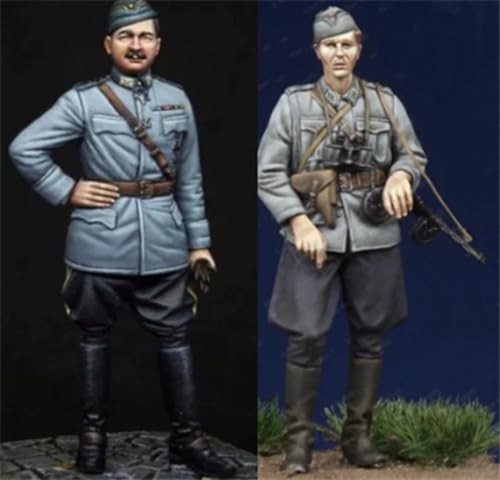 1/35 WWII Soldier Resin Soldier Model Kit Unbemaltes und unmontiertes Resinmodell (2 Personen) // g9X6z1 von Generic