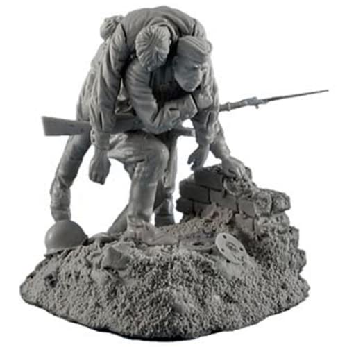 【1/35】 WWII Sowjetischer Soldat Resinfigur Miniaturmodellbausatz, unmontierte und unbemalte Resinteile //7r3op-2 von Generic