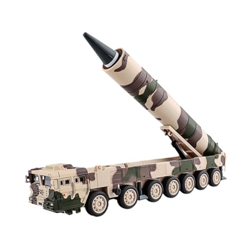 1/50 Simulation Kampffahrzeug Tabletop Decor Spielzeug Geschenk Legierung Trägerrakete Modell Simuliertes Auto Spielzeug für Erwachsene Neujahr Gesche, Grau von Generic