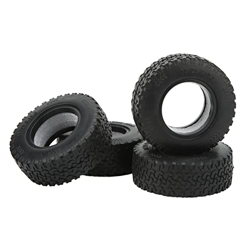 1,55-Zoll-RC-Reifen, 4 Stück Weiche Gummi-Radreifen mit Unebener Textur, 1,55-Zoll-RC-Reifen, Ferngesteuertes Auto-Upgrade-Teil für CC01 LC70 LC80 1,55-Zoll-RC-Reifen, 4 Stück Weiche Gummi-Radreifen mit Unebener Textur, 1,55-Zoll-RC-Reifen, Ferngesteuertes Auto-Upgrade-Teil für CC01 LC70 LC80 von Generic