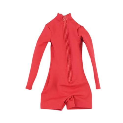 1/6 Actionfiguren Jumpsuit Weibliche Figur Kleidung, Handgefertigtes Puppenspieldekoration, Rot 1/6 Actionfiguren Jumpsuit Weibliche Figur Kleidung, Handgefertigtes Puppenspieldekoration, Rot von Generic