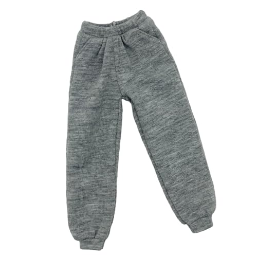 1/6 Hosen Miniatur Casual Hosen Handgefertigt Modische Stilvolle Actionfigur Puppenkleidung für 12 Zoll Weibliche Figuren ACCS, Grau 1/6 Hosen Miniatur Casual Hosen Handgefertigt Modische Stilvolle Actionfigur Puppenkleidung für 12 Zoll Weibliche Figuren ACCS, Grau von Generic